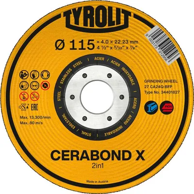 Produktbild von TYROLIT Schruppscheibe CERABOND X230x4mm CA24Q-BFK