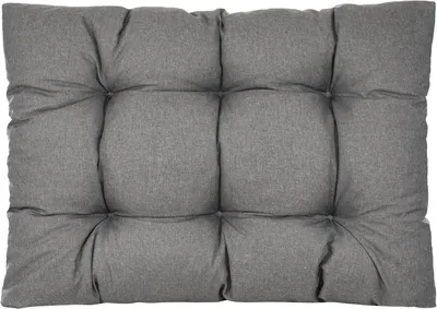 Produktbild von Best Wool rückenlehne für palettenkissen, wetterfestes europaletten polster mit Polyurethanflockfüllung – dunkelgrau 120x80 cm