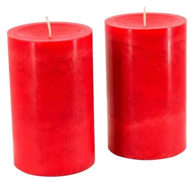 Productafbeelding van Adventskaarsen Set van 2 Robijnkleurige Kaarsen