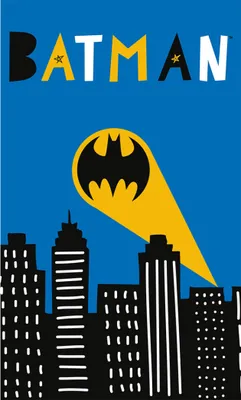 Produktbild von Babyhandtuch Batman Gotham City 30x50 cm