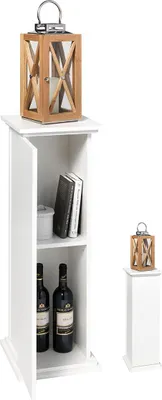 Zdjęcie produktu dla Dekosäule >Marge II< in Weiß - 30x89x30cm (BxHxT)
