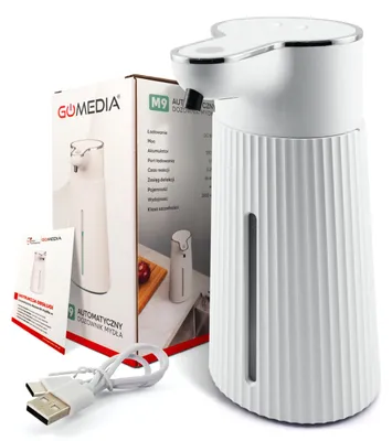 Zdjęcie produktu dla Bezdotykowy Dozownik Mydła Płynu 400ml Automatyczny Dyspenser Duży USB-C IR