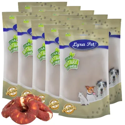 Produktbild von 10 kg Lyra Pet® Kauringe mit Entenbruststreifen