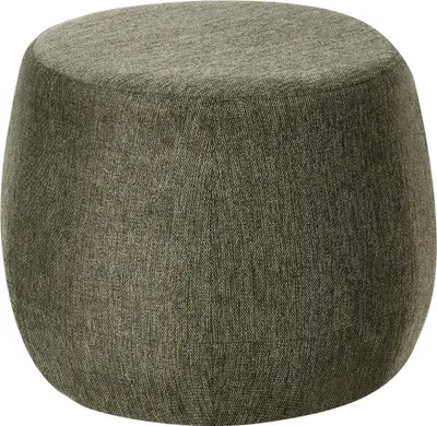 Produktbild von BELIANI Pouf Dunkelgrün Stoff Gepolstert Rund ⌀ 61 cm Modernes Design Deko Polsterhocker Sitzpouf Sitzhocker Fußhocker Wohnzimmer Schlafzimmer Ausstattung