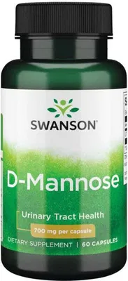 Obrázok produktu pre D-Mannose 700 mg 60 kapsúl Swanson Health Products