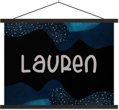 Produktbild von MuchoWow® Textilposter Lauren - Pastell - Mädchen 150x113 cm mit schwarzem Rahmen - Wohnzimmer