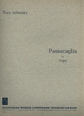 Produktbild von Passacaglia für Orgel