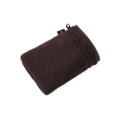 Produktbild von Vossen 116048 | Vienna Style Supersoft Waschhandschuh / 22 x 16 cm - Farbe: Darkbrown - Größe: 22 x 16 cm