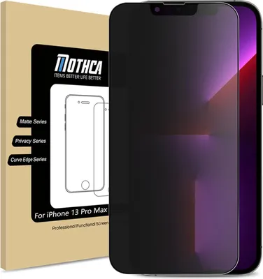Produktbild von Mothca Sichtschutzfolie Matt für iPhone 14 Plus 13 Pro Max Privacy Panzer Schutz Glas 6,7 Zoll