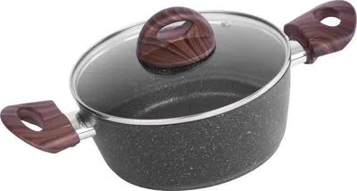 Image de Faitout MagicHome Black Marble Line, 20 cm, 2200 ml, avec couvercle