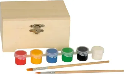 Produktbild von Kreatives Spiel: Bemalbare Holzkiste von Egmont Toys