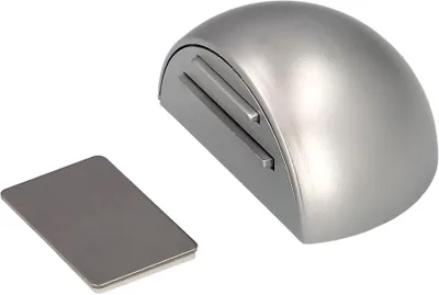 Immagine prodotto di Fermaporta autoadesivo con supporto magnetico, cromo opaco
