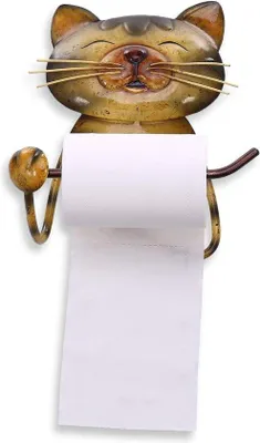 Zdjęcie produktu dla Uchwyt na papier toaletowy w stylu vintage, wykonany z odlewu, do łazienki