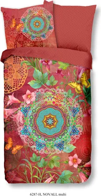Produktbild von Hip Bettwäsche mit Mandalas und Blumen - Novali - 155x220 cm - 100% Baumwolle / Satin