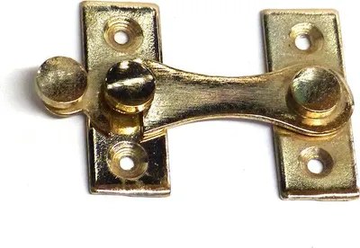 Produktbild von Linkshändiger Hebelhaken aus Messing, 4 cm