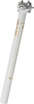 Productafbeelding van ZOOM fietszadelpen, diameter 27,2 mm, aluminium, versterkt, 350 mm, wit. Zadelpen, kleur: wit, diameter: 27,2 mm