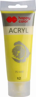 Image de Peinture acrylique Happy Color citron, 75 ml