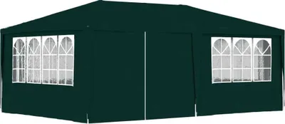 Produktbild von Profi-Partyzelt mit Seitenwänden 4×6 m Grün 90 g/m²