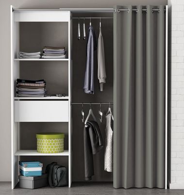 Kleiderschrank Schrank Holzschrank Schlafzimmerschrank Flurschrank "Clara I" "Clara I" Perle Weiß