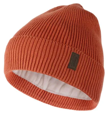 Immagine prodotto di Berretto da uomo in maglia con fodera in pile, taglia unica, colore arancione