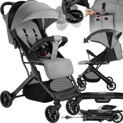 Produktbild von Buggy-Kinderwagen Finn Einhand-Klappmechanismus, mit 5-Punkt-Gurt, Feststellbremse, Schutzbügel für 0 bis 36 Monate geeignet, Belastbarkeit 15 kg