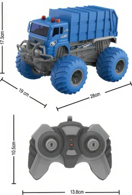 Image de CRAZON R/C Camion télécommandé avec lumière et son 2.4GHz
