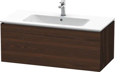 Produktbild von Waschtischunterbau L-CUBE 1020x481x400mm nussbaum gebürstet nussbaum gebürstet