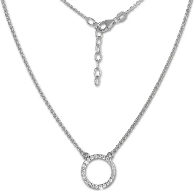 Produktbild von SilberDream Collier 47cm 925 Sterling Silber Damen Schmuck weiß silber SDK28642J