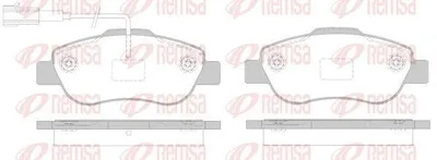 Produktbild von REMSA Bremsbeläge Satz Vorne Bremsklötze für FIAT 500 (312) 1100.02