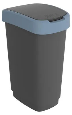 Produktbild von Rotho Abfalleimer 50 L Twist - Swingeimer 40,1 x 29,8 x 60,2 cm - Mülleimer Kunststoff - Müllbehälter - Abfallsammler Schwing- oder Klapp-Funktion