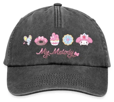 Produktbild von Spreadshirt My Melody Mit Flat Und Gebäckstücken Vintage Cap, One size, Vintage Schwarz