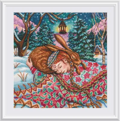 Produktbild von RTO Kreuzstich Set "Warme Träume", Zählmuster, 30x30cm