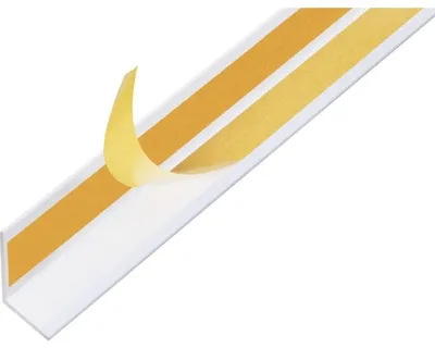 Immagine prodotto di Alberts 433512 Profilo angolare, autoadesivo, alluminio, bianco, 1000 x 20 x 20 mm