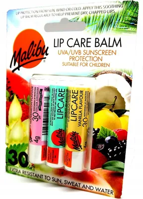 Produktbild von Malibu Lippenpflegebalsam UVA-UVB Lippenstift-Set LSF 30