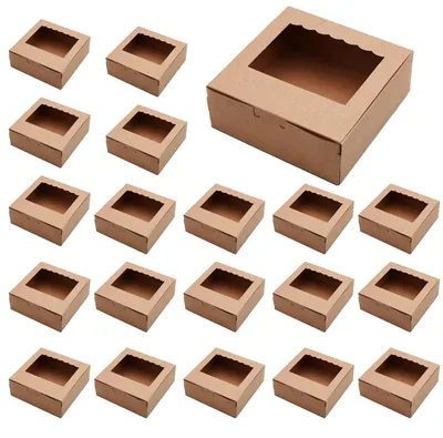 Immagine prodotto di TRANKIELO® - Scatola per cupcake, confezione da 20 pezzi - Materiale di alta qualità - Ideale per matrimoni, snack e feste