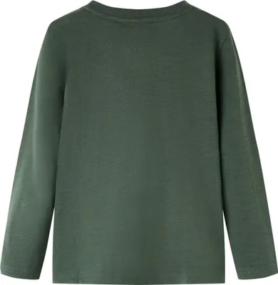 Produktbild von vidaXL Kinder-Langarmshirt Dunkelgrün 128