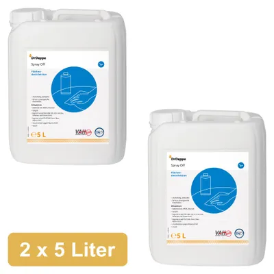 Produktbild von DrDeppe - Spray Off - alkoholhaltiges Flächendesinfektionsmittel - 2 x 5 L