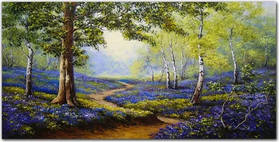 Produktbild von Coloray Bild aus Acryl 120 cm x 60 cm - Acrylblock mit Bild Gehärtetes Acryl Wohnzimmer Dekoration Wanddekoration Küche - Blüten Waldbaum