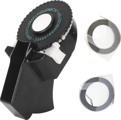 Obrázek produktu pro Tiskárna na ražbu štítků bez inkoustu, snadné ovládání, ergonomický design, přenosná, ražební zařízení s pásky pro ruční práce