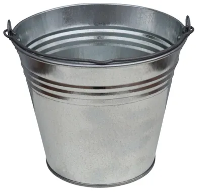 Produktbild von Storm's Gartenzaubereien: 7L Zinkeimer Verzinkt – Robuster Metalleimer mit Henkel – Wasserdicht, Wetterfest & Vintage-Look