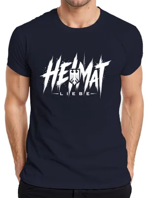 Produktbild von Heimat Liebe Deutschland Bundesadler Wappen Statement Sarkasmus Herren T-Shirt, Navy, XL