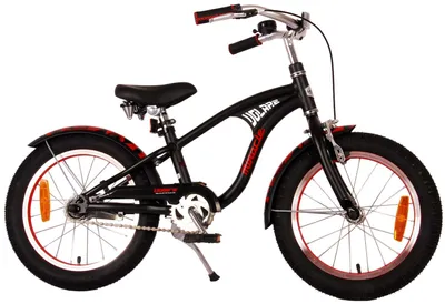Immagine prodotto di Bicicletta per bambini Volare Miracle Cruiser - ragazzi - 16 pollici - nero opaco - Prime Collection