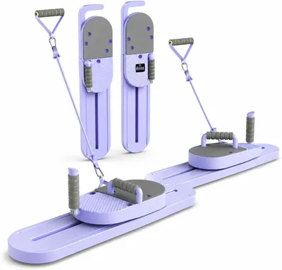 Produktbild von Pilates Reformer Board Set, Faltbares Pilates Reformer, Pilates-Brett mit Liegestütz-Aufsätzen