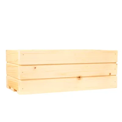 Obrázek produktu pro Dřevěný truhlík z masivu - přírodní 40 cm