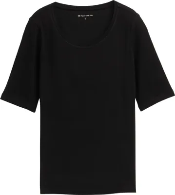 Produktbild von Tom Tailor Basic T-Shirt aus Baumwolle mit Rundhalsausschnitt