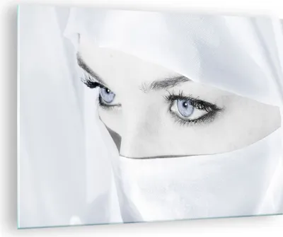 Produktbild von Bilder auf glas - Schönheit Gesicht Mädchen Mode - 70x50cm - Glasbilder - Wandbilder - Kunstdruck - zum Aufhängen bereit - Wanddekoration aus Glas - Glas Bilder - Wandbild auf Glas - GAA70x50-2159
