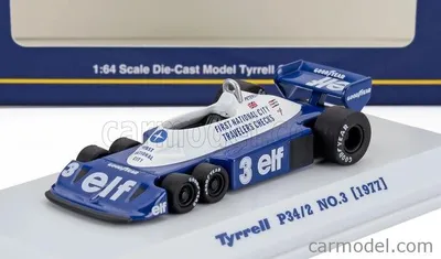 Zdjęcie produktu dla Kyosho KS07038B5, Model samochodu sportowego, Wstępnie zmontowany, 1:64, Tyrrell P34/2, Każda płeć, NO.3 1977
