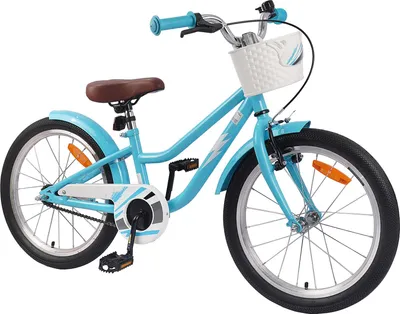 Image de vidaXL Vélo enfant 18 pouces pour enfants de 5 à 7 ans Bleu ciel