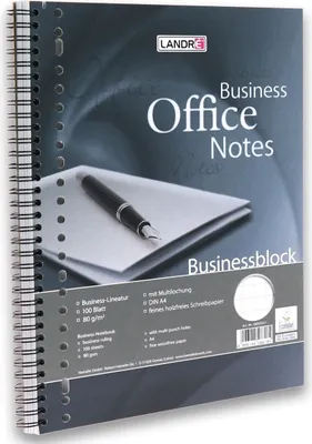 Produktbild von Collegeblock Business A4+ 100 Blatt 80 g/qm kariert 10 mm Packung mit 5 Stück