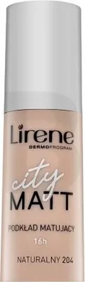 Image de Lirene City Fond de teint liquide matifiant 204 Naturel Fond de teint liquide matifiant 30 ml